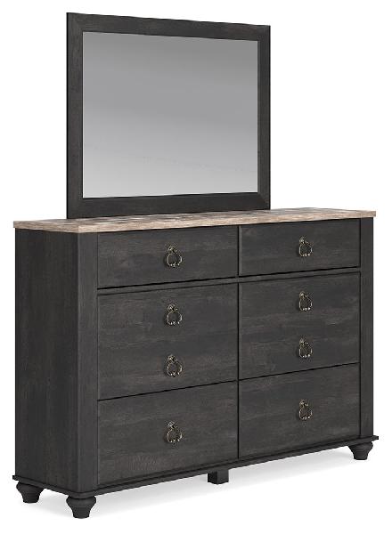 Image of Nanforth - Two-tone - Dresser And Mirror