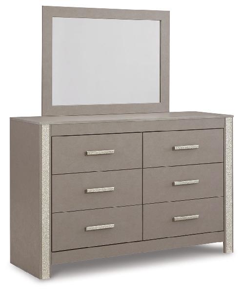 Image of Surancha - Gray - Dresser And Mirror