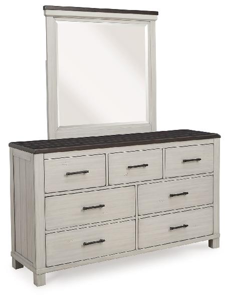 Image of Darborn - Gray / Brown - Dresser And Mirror