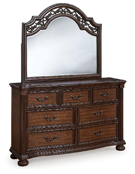 Image of Lavinton - Brown - Dresser And Mirror