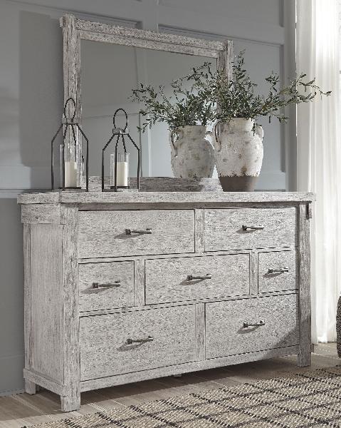 Image of Brashland - White - Dresser, Mirror
