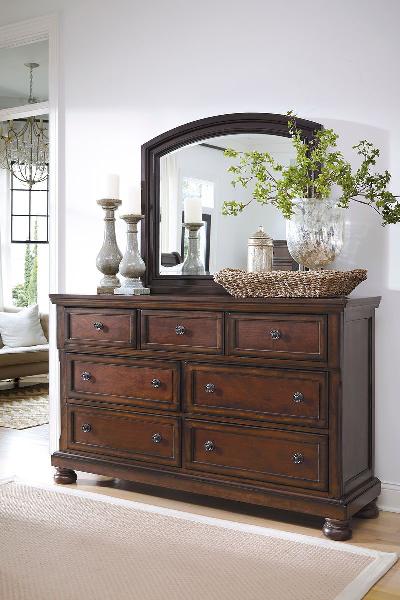 Image of Porter - Rustic Brown - Dresser, Mirror