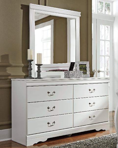 Image of Anarasia - White - Dresser, Mirror