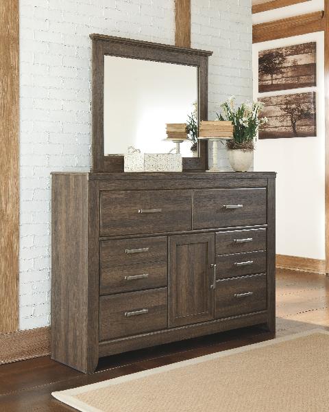 Image of Juararo - Dark Brown - Dresser, Mirror