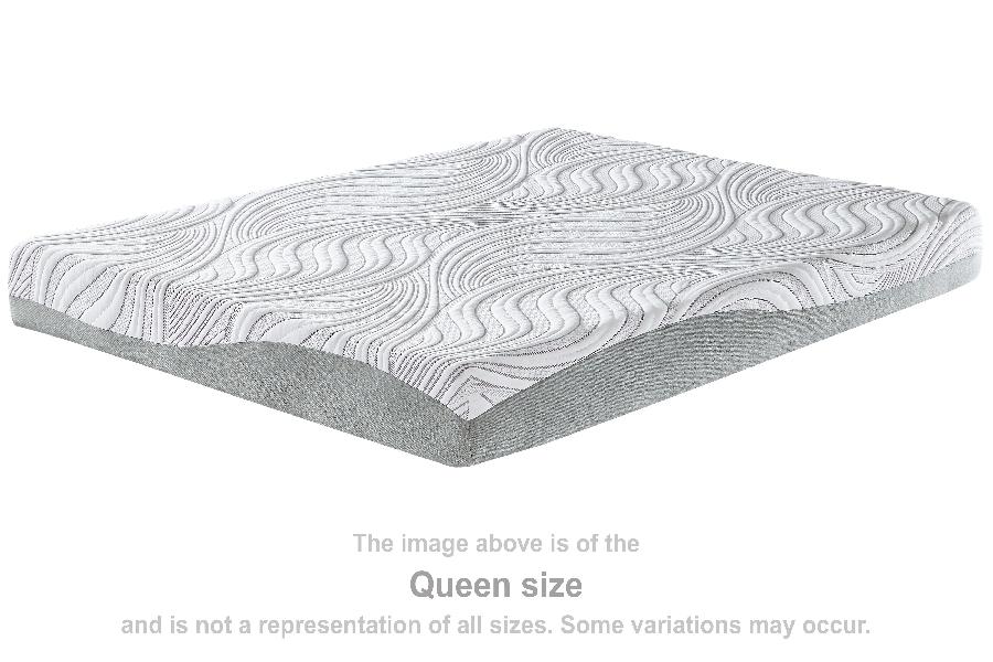 Image of 8 Inch Memory Foam - White - King Mattress