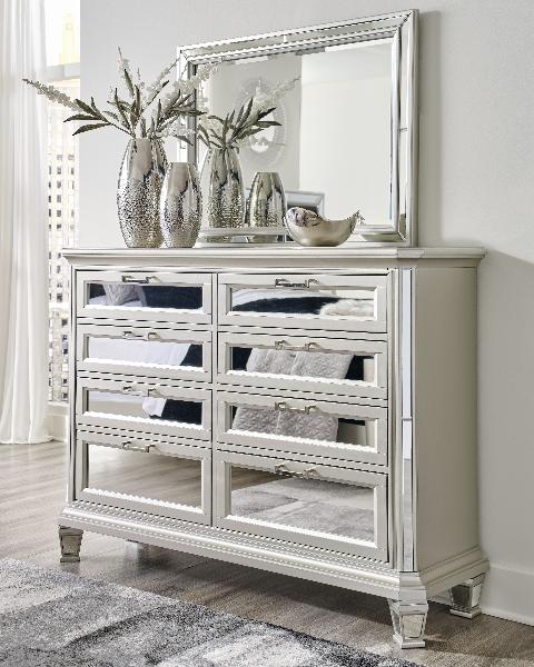 Image of Lindenfield - Silver - Dresser, Mirror
