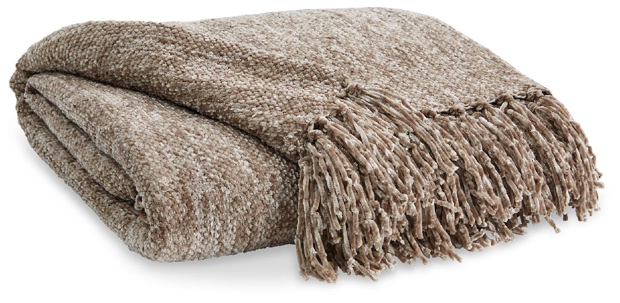 Image of Tamish - Taupe - Throw (Set of 3)