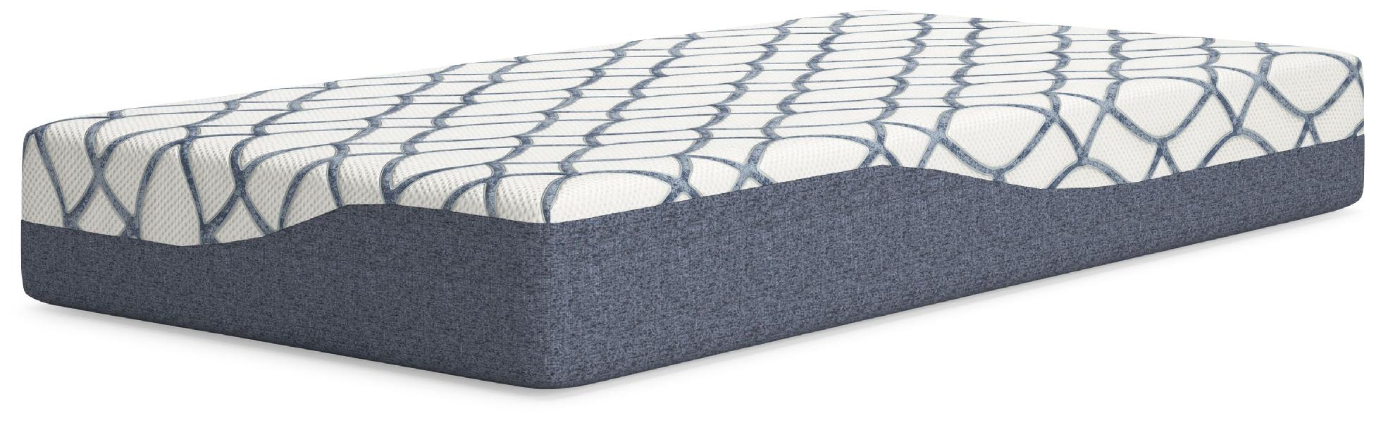 Image of 10 Inch Chime Elite 2.0 - White / Blue - Twin Mattress