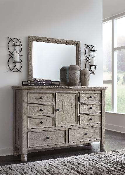 Image of Harrastone - Gray - Dresser, Mirror