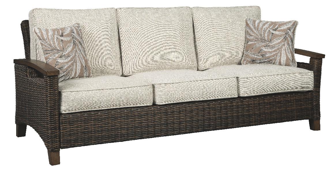 Image of Paradise Trail - Sofa with Cushion - Medium Brown
