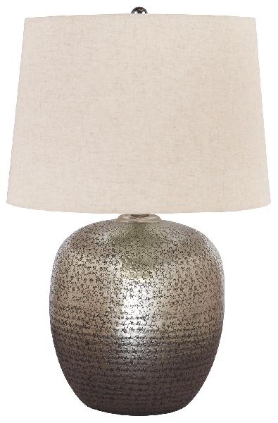 Image of Magalie - Metal Table Lamp  - Antique Silver Finish