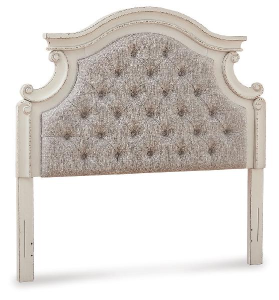 Image of Realyn - Full UPH Panel Headboard - Chipped White