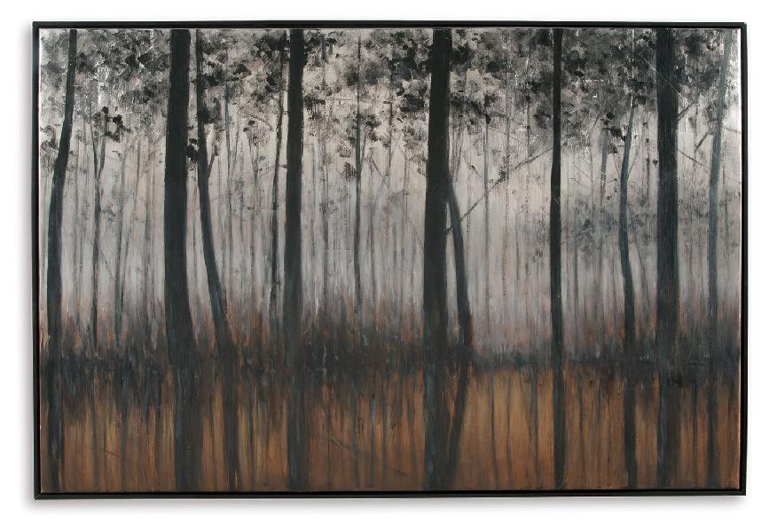 Image of Philyra - Wall Art - Black / Orange / Silver