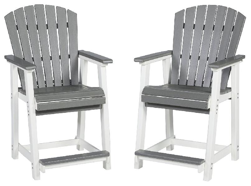 Image of Transville - Barstool (Set of 2) - Gray / White