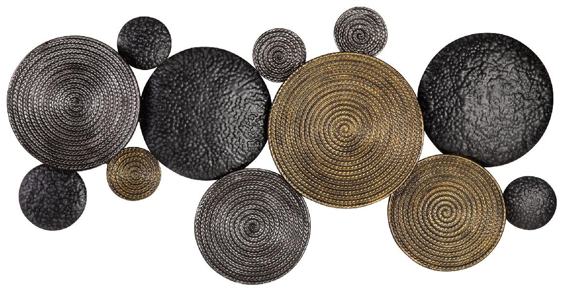 Image of Emsley - Wall Decor - Metallic / Black / Gray