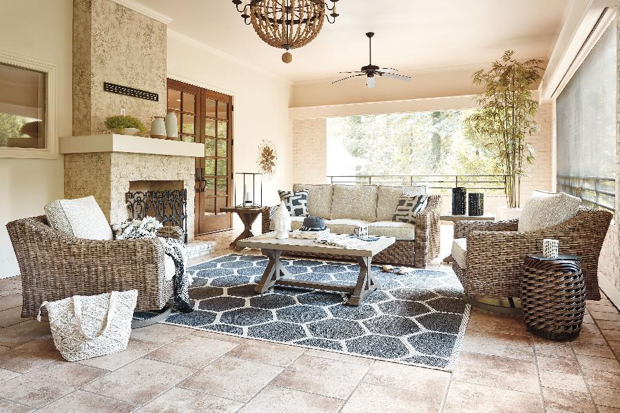 Image of Beachcroft - 6 Pc. - Lounge Set - Beige