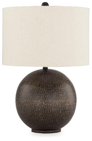 Image of Hambell - Metal Table Lamp - Black / Gold Finish