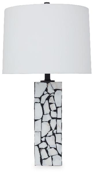 Image of Macaria - Marble Table Lamp - White / Black