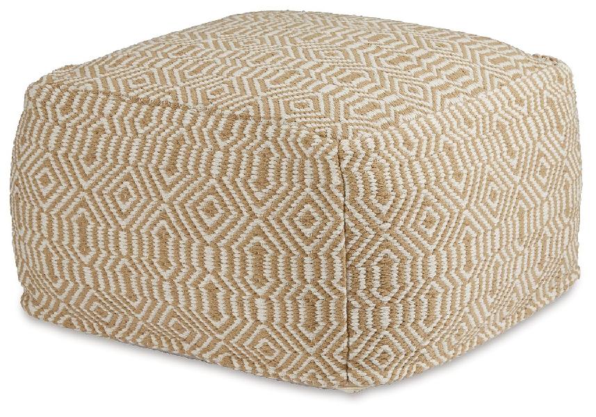 Image of Adamont - Pouf - Tan / Ivory