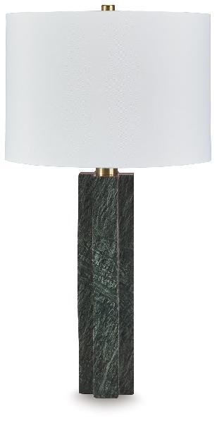 Image of Keegan - Marble Table Lamp - Green