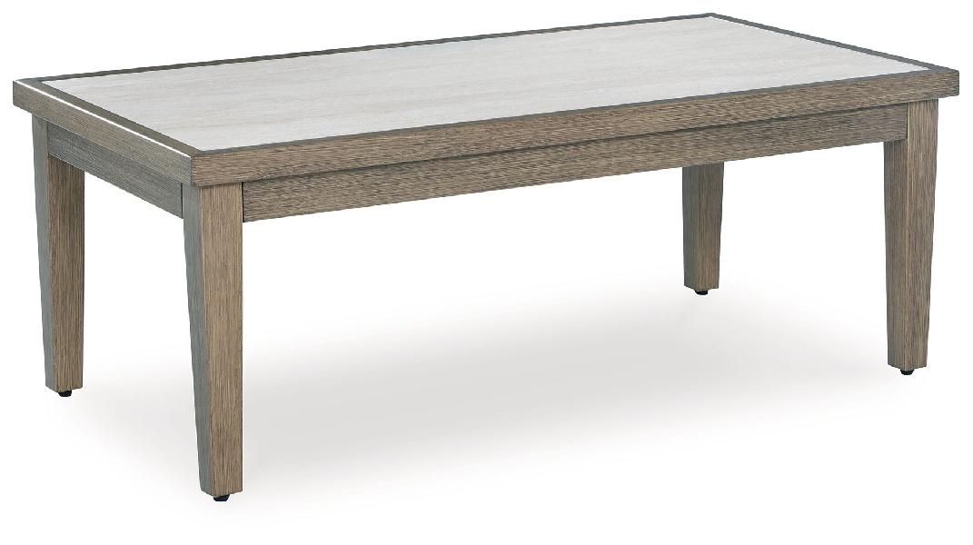 Image of Rainier Ranch - Rectangular Cocktail Table - Brown / Beige