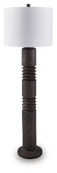 Image of Fainwell - Poly Floor Lamp - Distressed Black