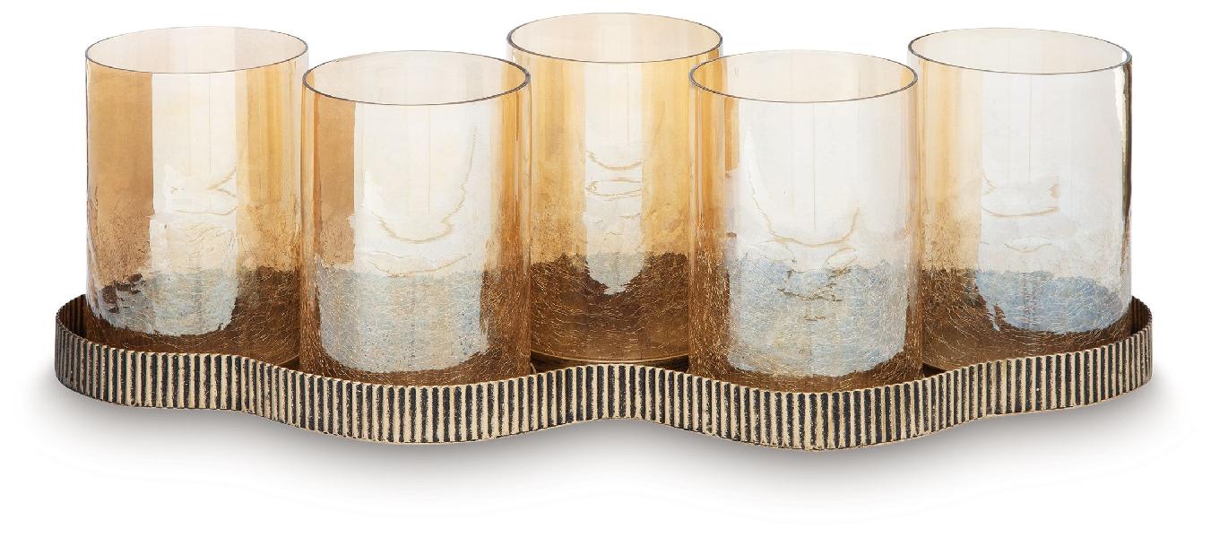 Image of Evereton - Candle Holder - Antique Gold Finish