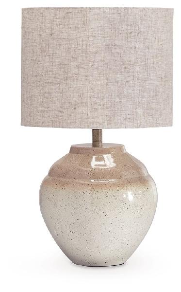 Image of Waldish - Metal Table Lamp - Cream / Beige