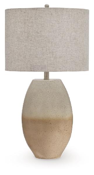Image of Linas - Metal Table Lamp - Cream / Beige