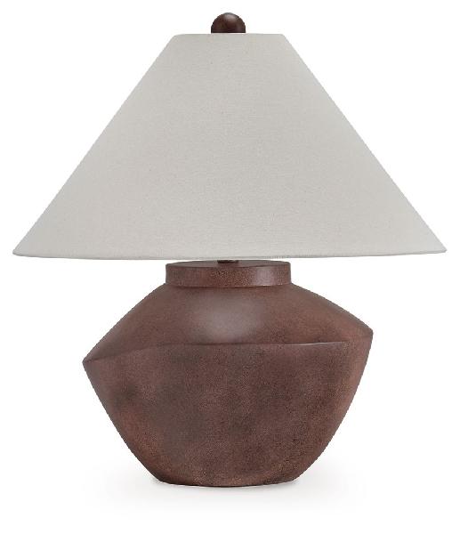 Image of Honsworth - Poly Table Lamp - Antique Brown