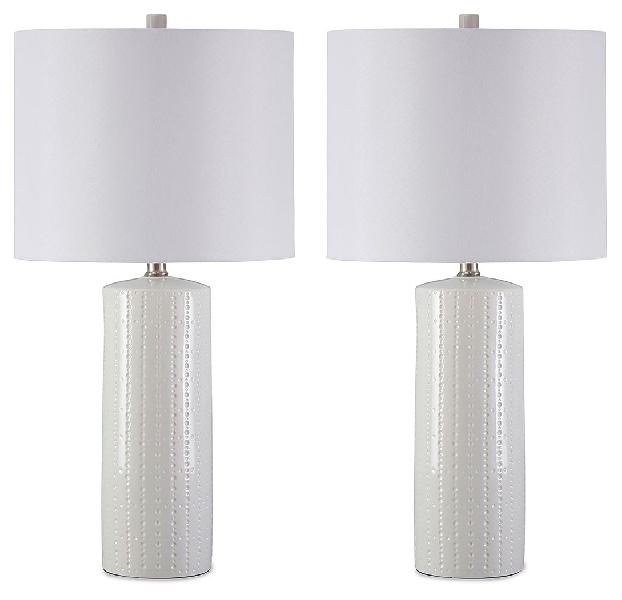 Image of Steuben - Ceramic Table Lamp (Set of 2) - White