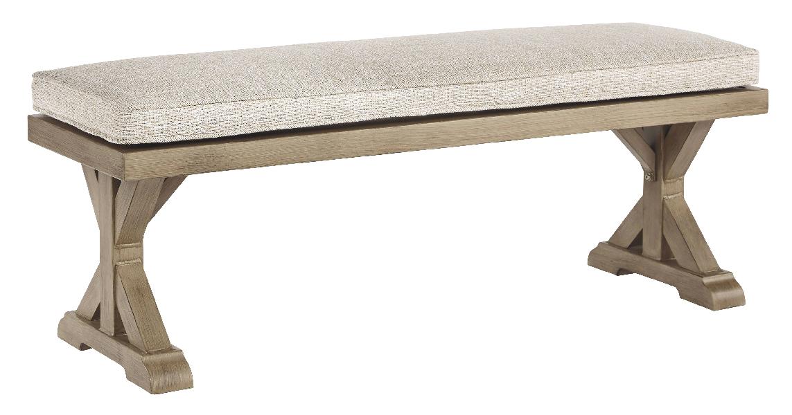 Image of Beachcroft - Bench with Cushion - Beige