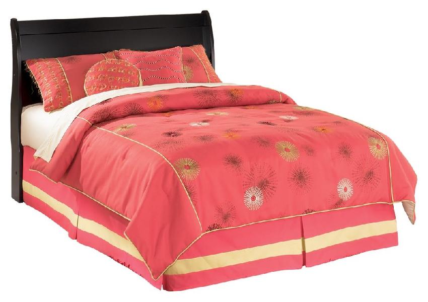 Image of Huey Vineyard - Full Sleigh Headboard - Black