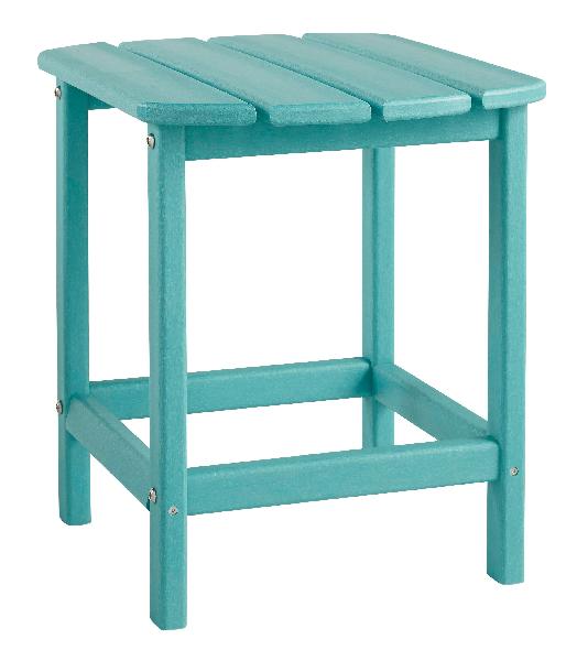 Image of Sundown Treasure - Rectangular End Table - Turquoise