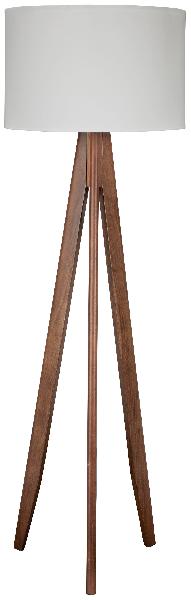 Image of Dallson - Wood Floor Lamp  - Brown