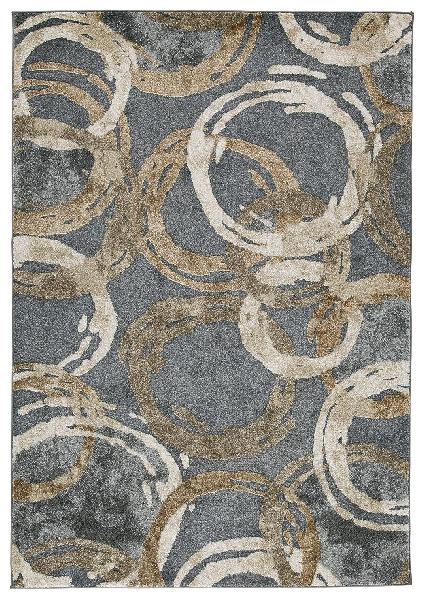 Image of Faelyn - 5' x 7' Rug - Gray / Brown / Beige