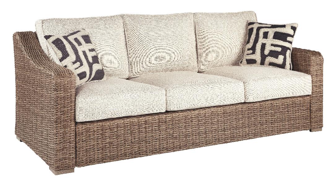 Image of Beachcroft - Sofa with Cushion - Beige
