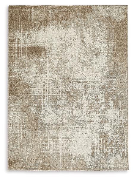 Image of Grifflain - 5' x 7' Rug - Tan / Brown / Gray