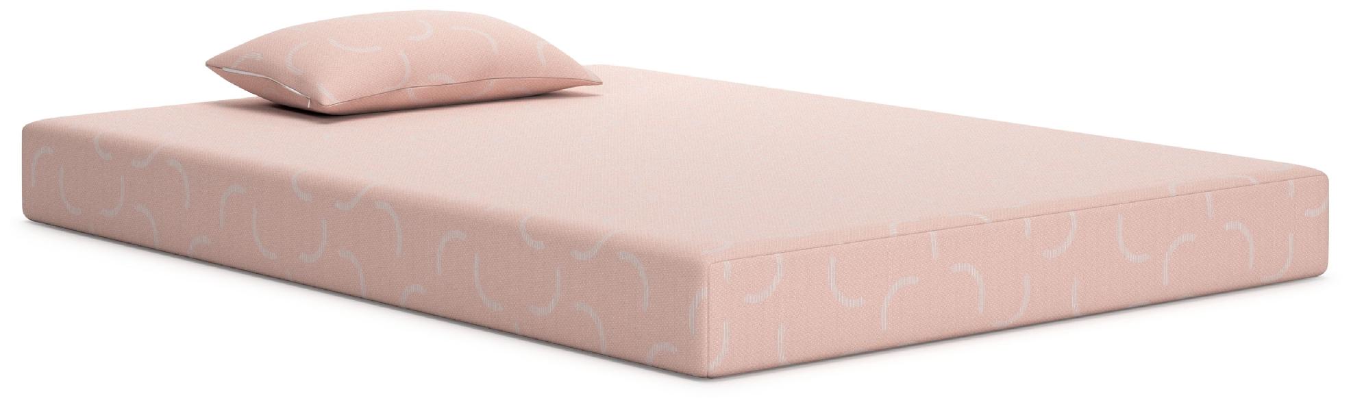 Image of Ikidz Coral - Twin Mattress and Pillow Set of 2 - Coral