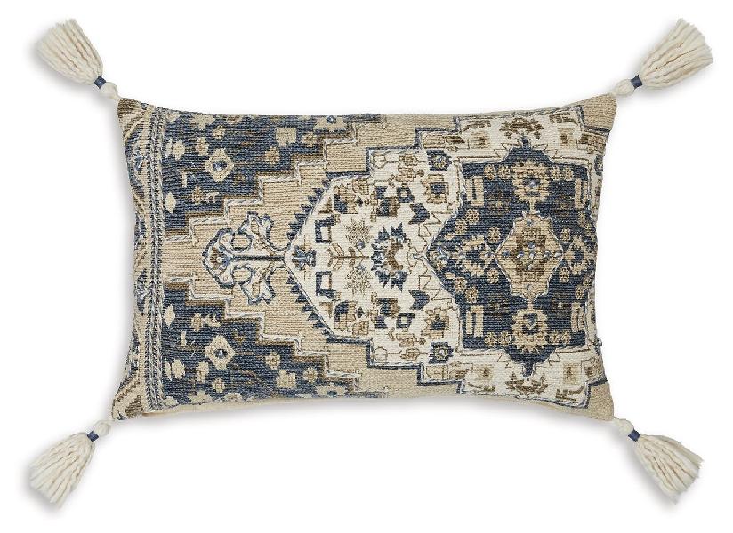 Image of Winbury - Pillow (Set of 4) - Blue / Tan / White
