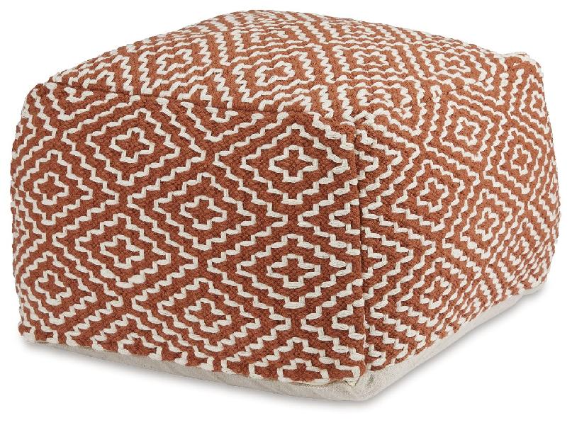 Image of Brynnsen - Pouf - Rust / Ivory