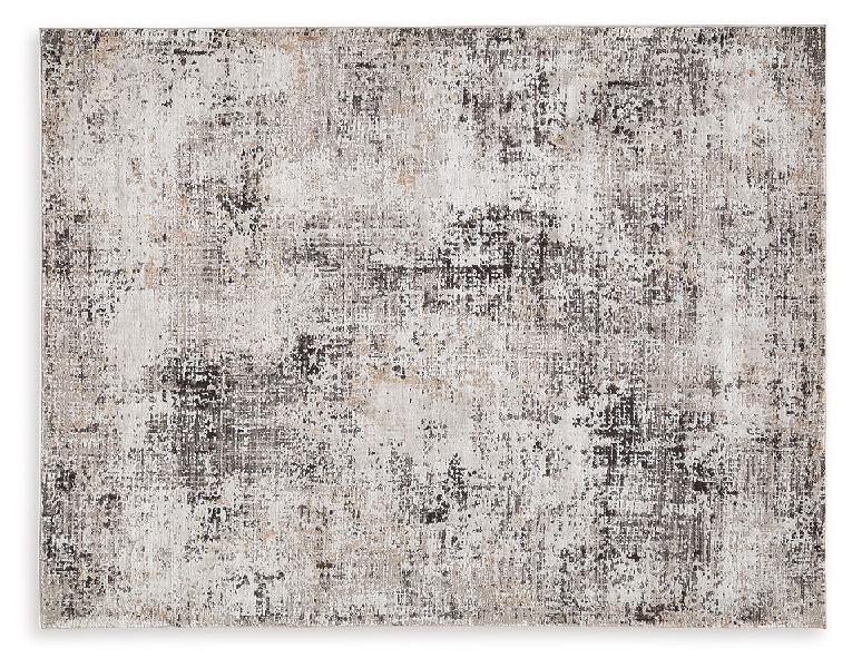 Image of Elaning - 8' x 10' Rug - Black / Gray / Cream