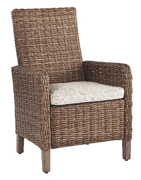 Image of Beachcroft - Arm Chair With Cushion (Set of 2) - Beige