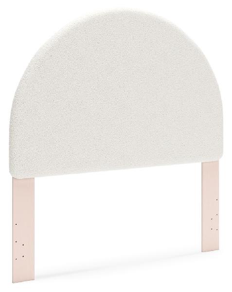 Image of Wistenpine - Full Upholstered Panel Headboard - Blush