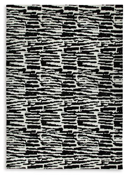 Image of Bramshaw - 10' x 14' Rug - Black / Ivory