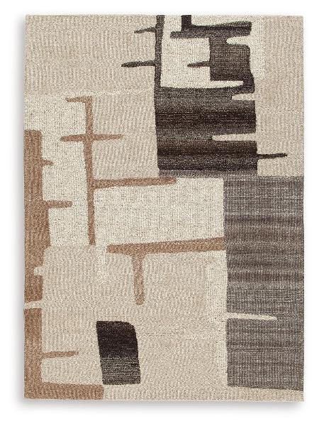 Image of Kencher - 5' x 7' Rug - Beige / Brown