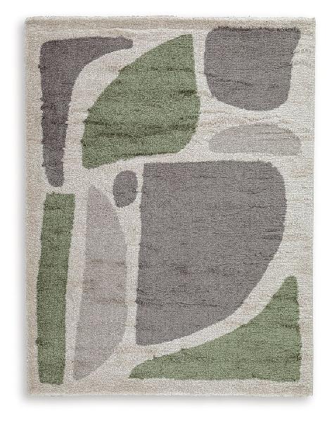 Image of Anburgh - 8' x 10' Rug - Green / Gray / Ivory