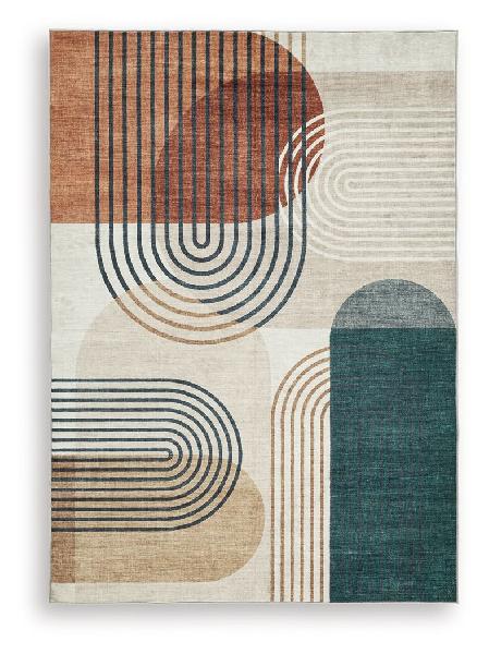 Image of Farrendale - 5' x 7' Washable Rug - Multi