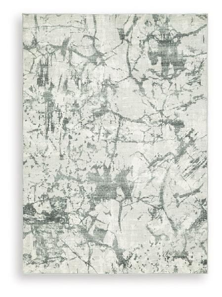Image of Tobinbury - 5' x 7' Washable Rug - Gray