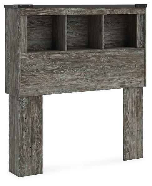 Image of Frandern - Twin Bookcase Headboard - Gray